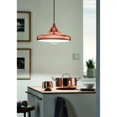 EGLO Coretto Plafonnier Dome Suspension Cuivre