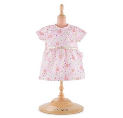 COROLLE  - fpp31 - robe rose pour poupon 30 cm