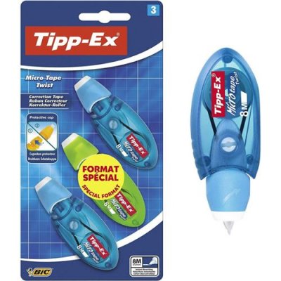 BIC Correcteur Ruban Micro Tape Twist X 3  - Le Lot De 3 Correcteurs