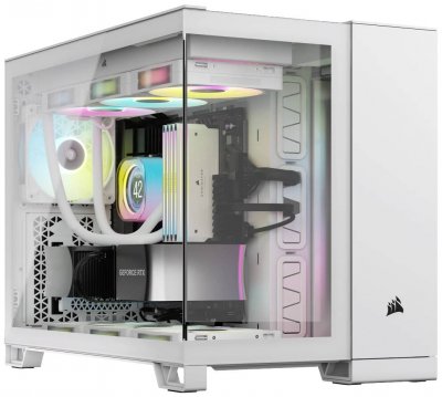 CORSAIR  2500X RGB Micro Tower Blanc