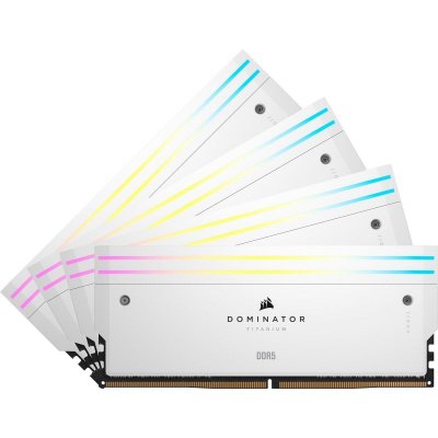 CORSAIR  Dominator Titanium DDR5 6400MHz 64GB 4x16GB CL32 XMP Blanco