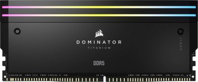 CORSAIR  Dominator Titanium RGB DDR5 - Kit d'&eacute;clairage Noir 