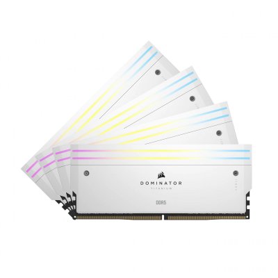 CORSAIR  Dominator Titanium RGB White - 4 x 16 Go (64 Go) - DDR5 6000 MHz - CL36