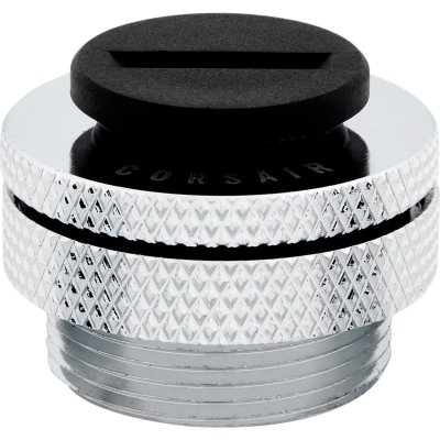 CORSAIR  Hydro X Series XF Port de remplissage - Chrome