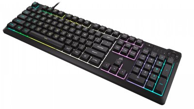 CORSAIR  K55 CORE RGB clavier Jouer USB AZERTY Fran&ccedil;ais Noir - Neuf