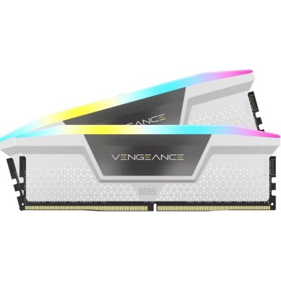 CORSAIR  M&eacute;moire Ram Vengeance Rgb Cmh32gx5m2b6400z32w Cl 32 Xmp/expo 32gb 2x16gb Ddr5 6400mhz 