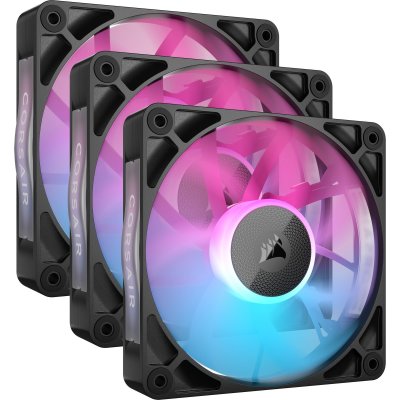 CORSAIR  Starter Kit - iCUE LINK RX120 RGB 120mm PWM Fans - Noir Noir