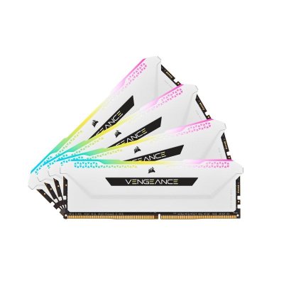 CORSAIR  Vengeance RGB Pro SL 32 Go 4 x 8 Go DDR4 3200 MHz CL16 - Blanc 
