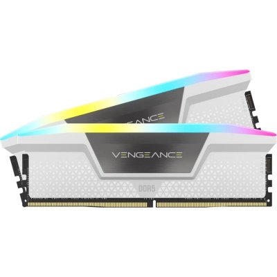 CORSAIR  Vengeance RGB White - 2 x 32 Go (64 Go) - DDR5 6400 MHz - CL32 