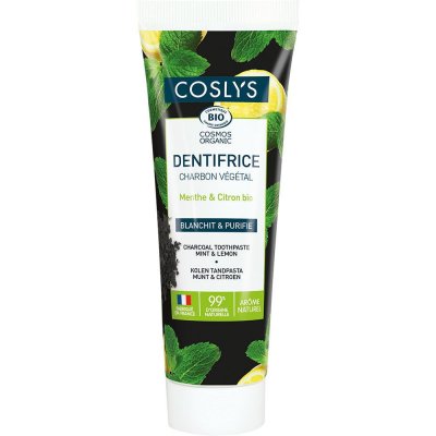 COSLYS  Dentifrice Au Charbon V&eacute;g&eacute;tal - , 1 Unit&eacute; (Lot De 1)