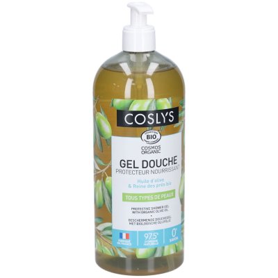 COSLYS  Gel Douche Protecteur Olive Flacon Pompe de 1L