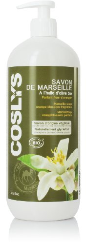COSLYS  Savon Liquide Marseille Fleur d'Oranger Bio 1L