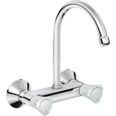 GROHE Costa l Robinet de cuisine mural avec rosaces chrome - chrome - 