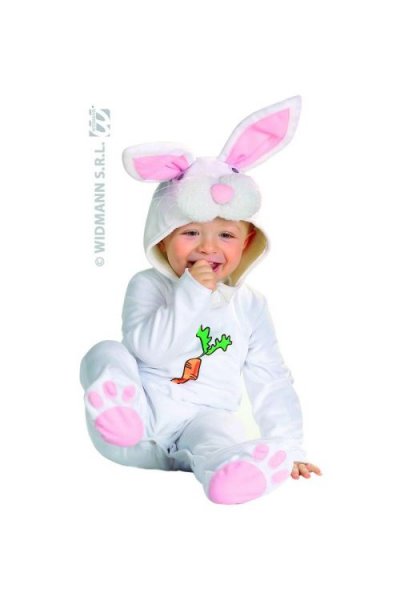WIDMANN Costume Bebe Lapin 90 Cm (3 Ans) - Blanc - 1/2 ans - 90 cm