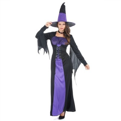 TOTALCADEAU Costume de femme sorci&egrave;re d&eacute;guisemment halloween Taille unique