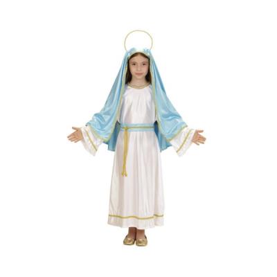 WIDMANN Costume de la vierge Marie pour fille - 4-5 ans