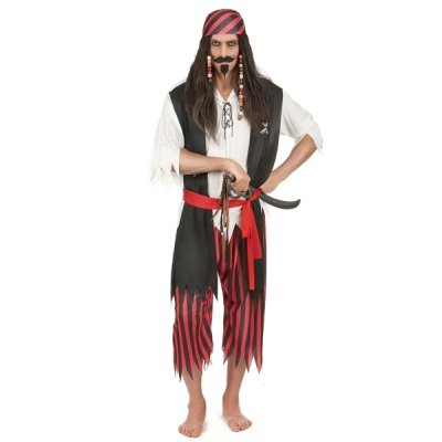 GENERIQUE Costume de pirate pour homme d&eacute;guisement des Cara&iuml;bes M - L