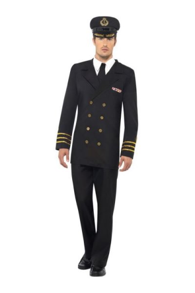 SMIFFYS Costume Homme Officier De Marine Navy - Vert - M