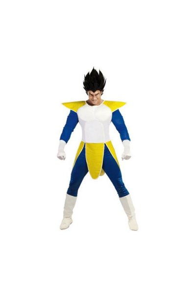 FIESTAS GUIRCA Costume Manga Bleu/jaune Vegeta Homme - L