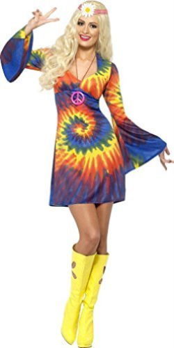 SMIFFYS Costume tie dye des ann&eacute;es 60 psych&eacute;d&eacute;lique 20741