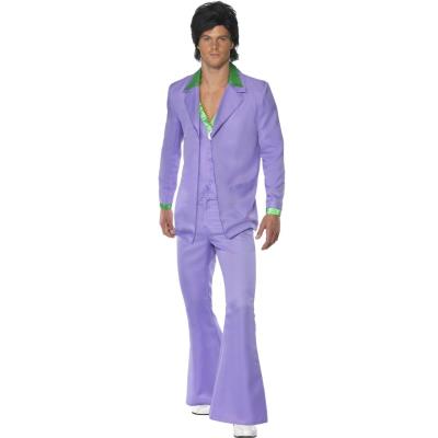 GENERIQUE Costume Trois Pi&egrave;ces Mauve 70's Pour Homme Sd L