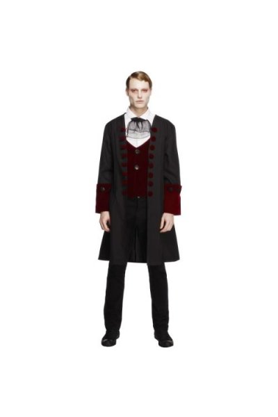 SMIFFYS Costume Vampire Homme Gothique - Noir - M