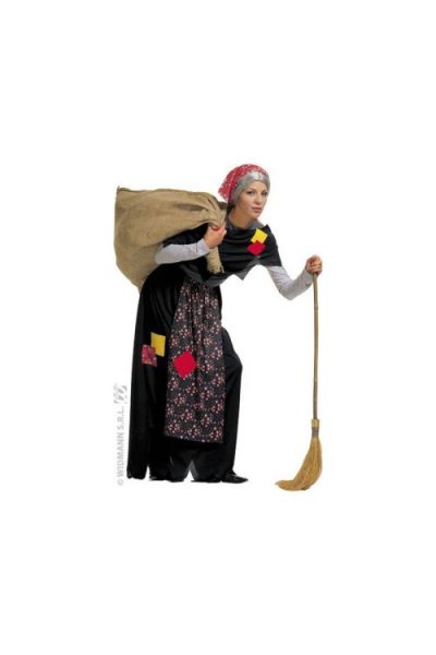 WIDMANN Costume Vielle Femme - Multicolore - M