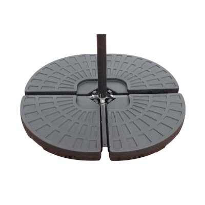 CONCEPT USINE C&ocirc;t&eacute; Lounge 4 Dalles de parasol &agrave; lester 13L noires T.U