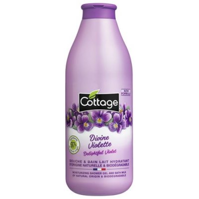 COTTAGE  Lait de Violette Bain et Gel Douche 750 ml