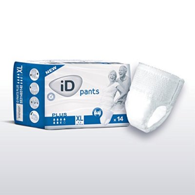 LOHMANN & RAUSCHER Couches-culottes adulte - iD PANTS Culottes Absorbantes XLarge Plus - Sachet de 14