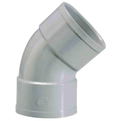 GIRPI Coude 45&deg; en pvc &agrave; coller, femelle / femelle, D.40