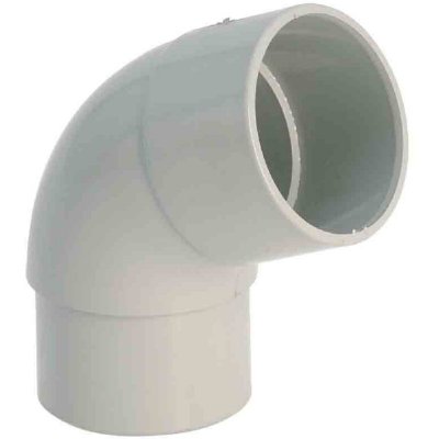 GIRPI Coude 67.3&deg; pvc gris , D&eacute;v.25 cm Diam.80 mm