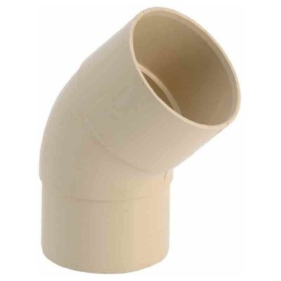 GIRPI Coude 67.3&deg; pvc sable , D&eacute;v.25 cm Diam.80 mm
