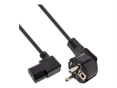 INTOS ELECTRONIC AG Coud&eacute; coud&eacute; inline&reg; cordon d'alimentation, antichoc iec droit connecteur c13, 1m, noir