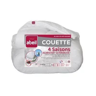 ABEIL Couette 4 Saisons anti-acariens 220x240cm - 