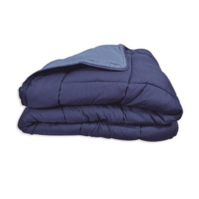 POYET MOTTE Couette Calgary microfibre 220x240 cm gitane et azur
