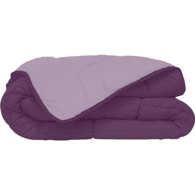 TOISON D OR Couette Microfibre 400g/m&sup2; CALGARY Prune & Parme 240x260cm
