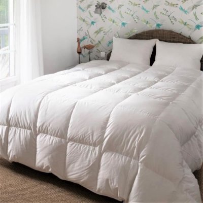 CASTEX COUETTES NATURELLES Couette naturelle temp&eacute;r&eacute;e en duvet et coton bio 260x240 cm