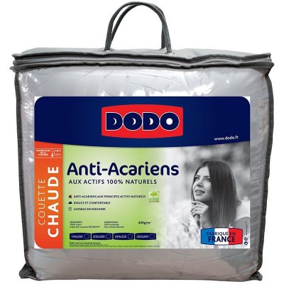 DODO Couette Proneem Anti-acariens 260x240cm chaude 400gr 