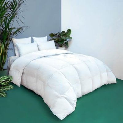 WAKE ME GREEN Couette TEMPEREE Toucher Duvet - Coton 220x240 cm - 