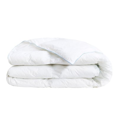 WAKE ME GREEN Couette TEMPEREE Toucher Duvet - Coton - Violette Blanc 