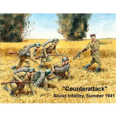 MASTER BOX Counterattack, Soviet Infantry, 1941 - 1:35e -  Ltd. 
