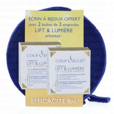 COUP D ECLAT COUP D'ECLAT Lift&Lumi&egrave;re - Ampoules + 1 Roller Quartz Offert