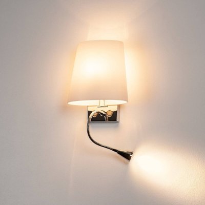 SLV COUPA FLEX LED applique, chrome, verre satin&eacute;, 1xG9 max. 40W, 3W LED