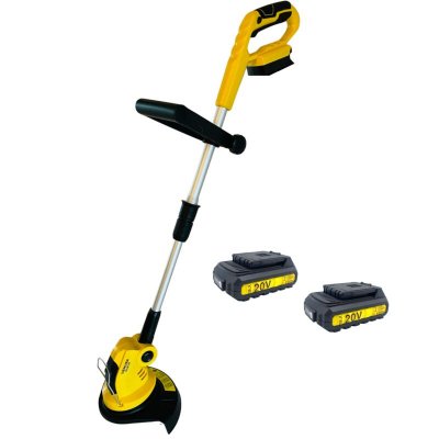 NEMURA Coupe Bordure &agrave; batterie 20V + 2 Batteries 2Ah + Chargeur rapide
