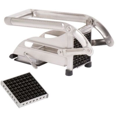 LOUIS TELLIER Coupe Frites  Coupe-Frites M&eacute;nager Inox Sur Ventouse -