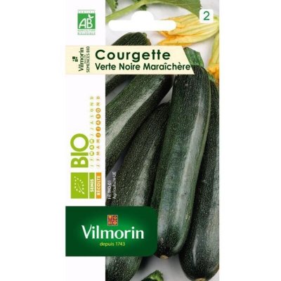 VILMORIN Courge verte, noire, mara&icirc;ch&egrave;re bio  4 g