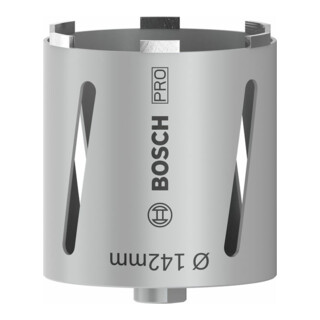 BOSCH ACCESSORIES Couronne de forage &agrave; sec diamant&eacute;e G 1/2"" 142 mm, 150 mm, 7 segments, 7 mm