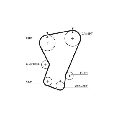 GATES Courroie crant&eacute;e PowerGrip&reg; 5065 
