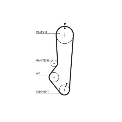 GATES Courroie crant&eacute;e PowerGrip&reg; 5224XS 